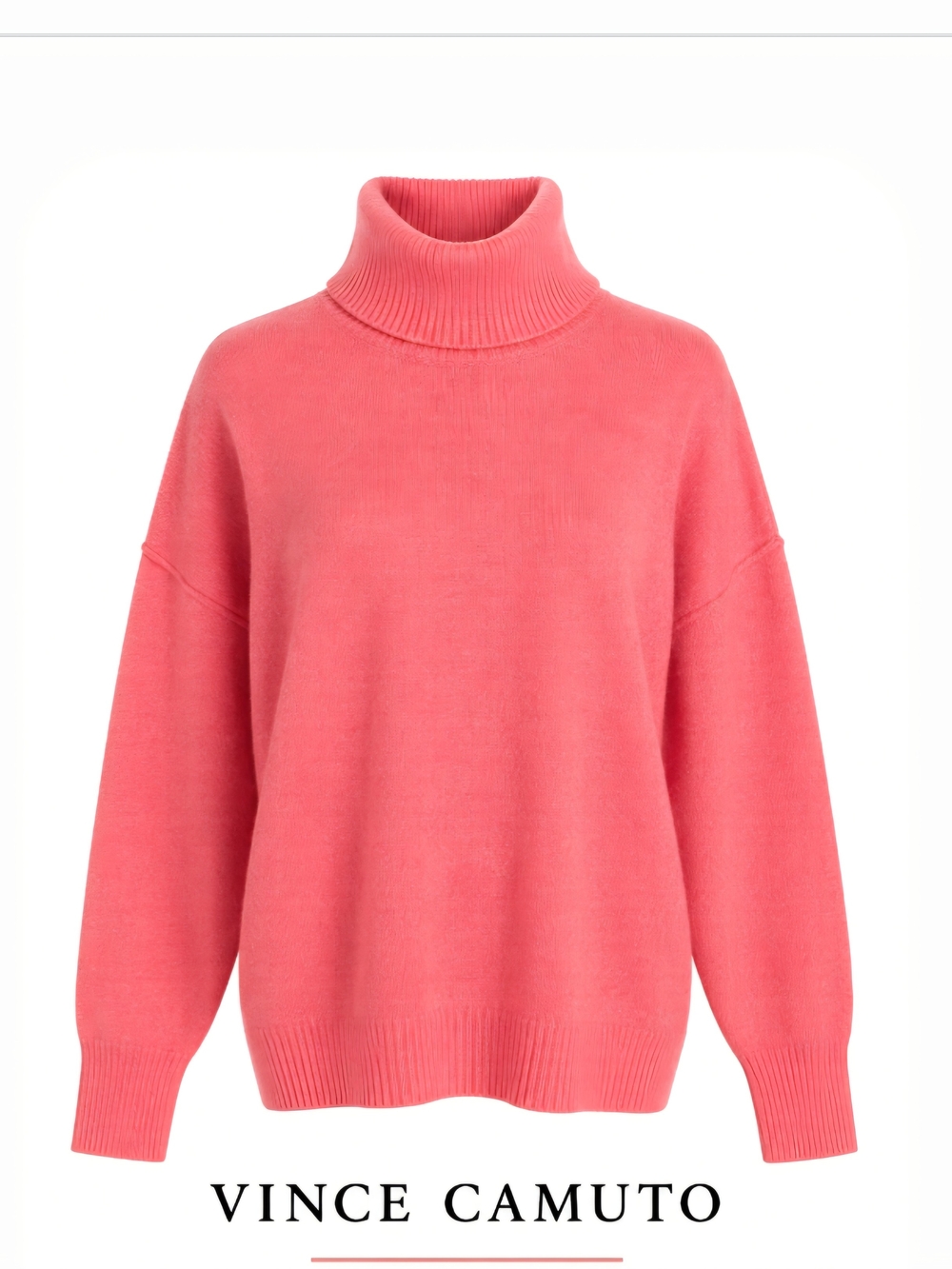 Vince Camuto Coral Turtleneck Pullover